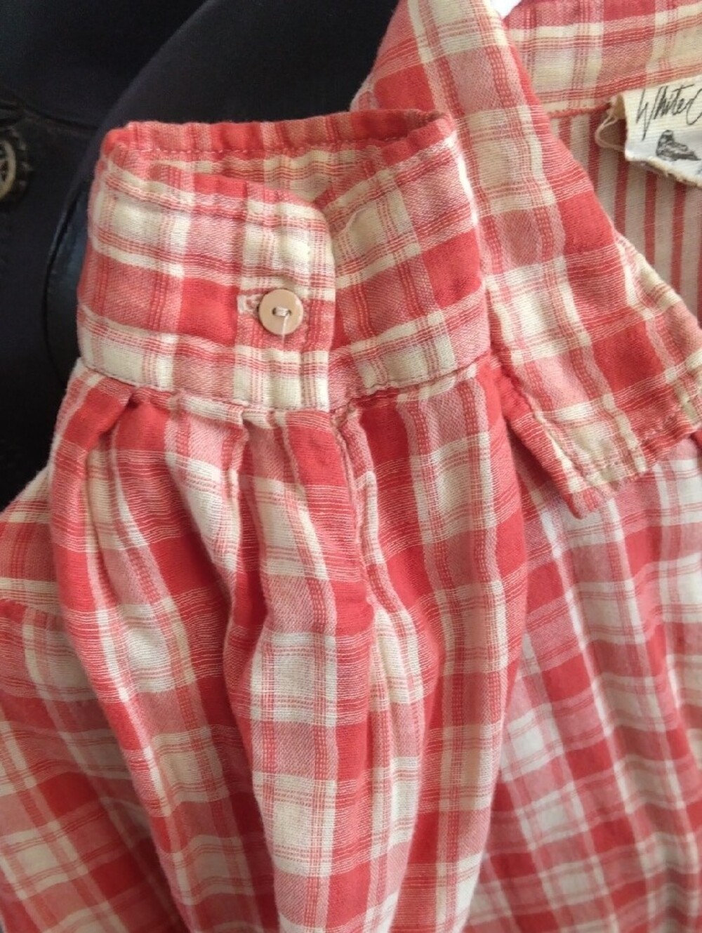 White Crow Coral,Orange& Cream Plaid Button-Down Shirt - Picture 4 of 11